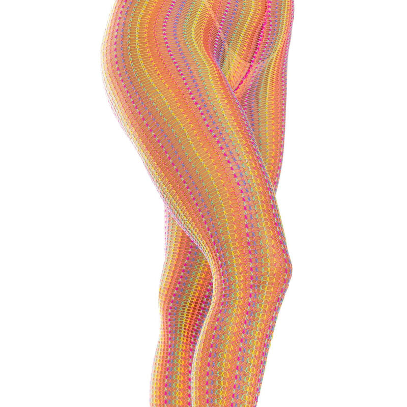 Collants Résille Crochet Arc-en-Ciel Multicolore - Leg Avenue