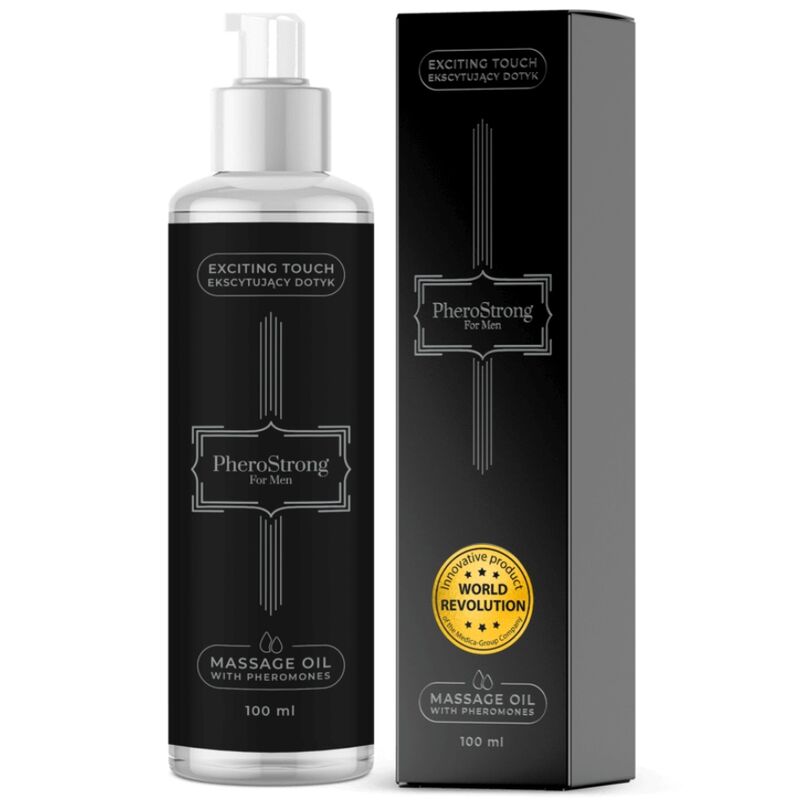 PheroStrong - Huile de massage aux Phéromones Hommes - 100ml