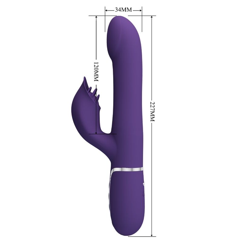 Vibromasseur Rabbit Pretty Love 4 en 1 Violet - Pretty Love