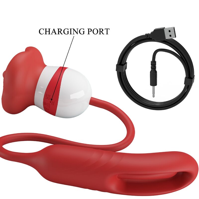 Romance – Vibrateur clitoridien Forme Bouche Alyss - Rouge