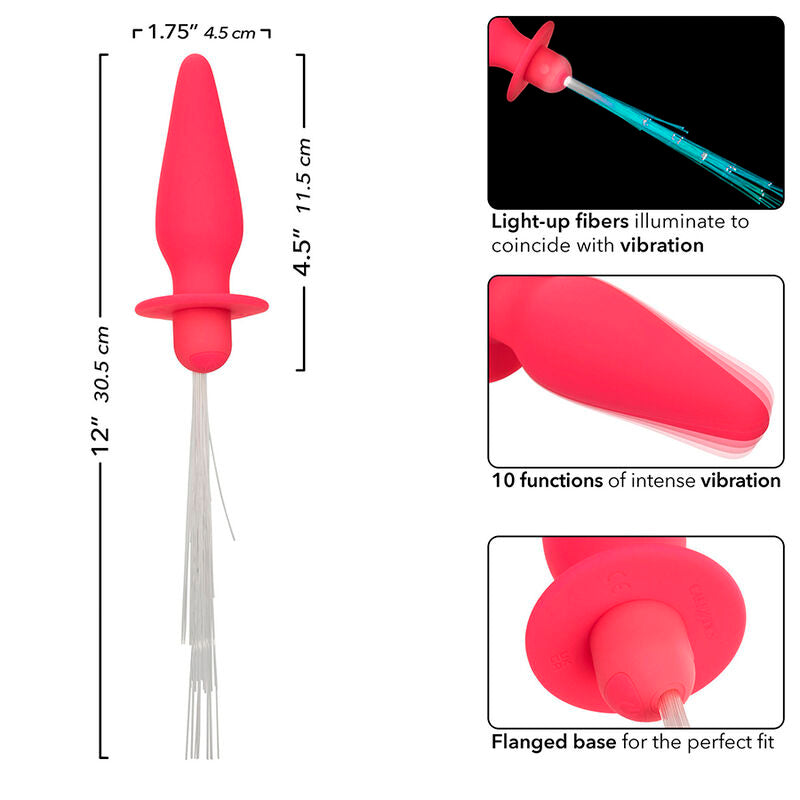 Plug Anal Vibrant Lumineux Southern Lights Rose - CalExotics