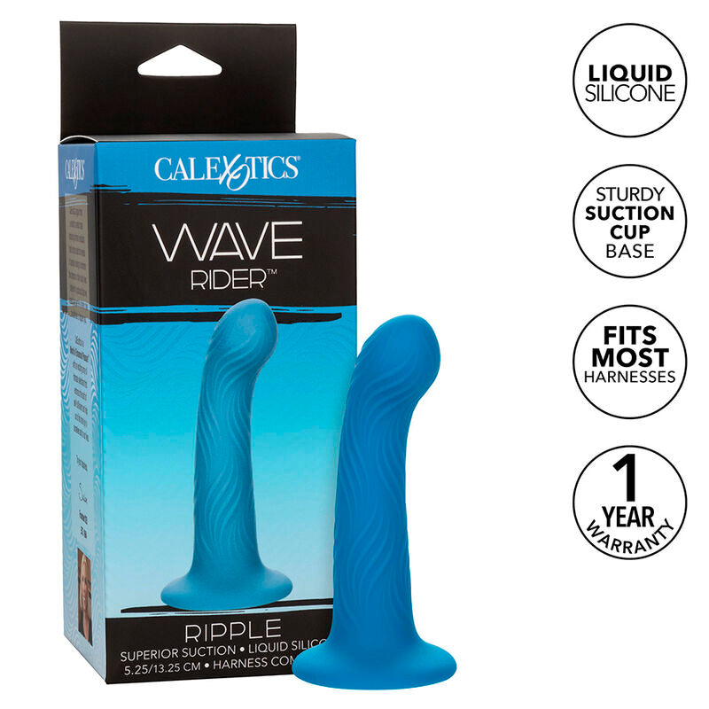 Plug Anal Wave Rider Ripple Bleu - Calexotics