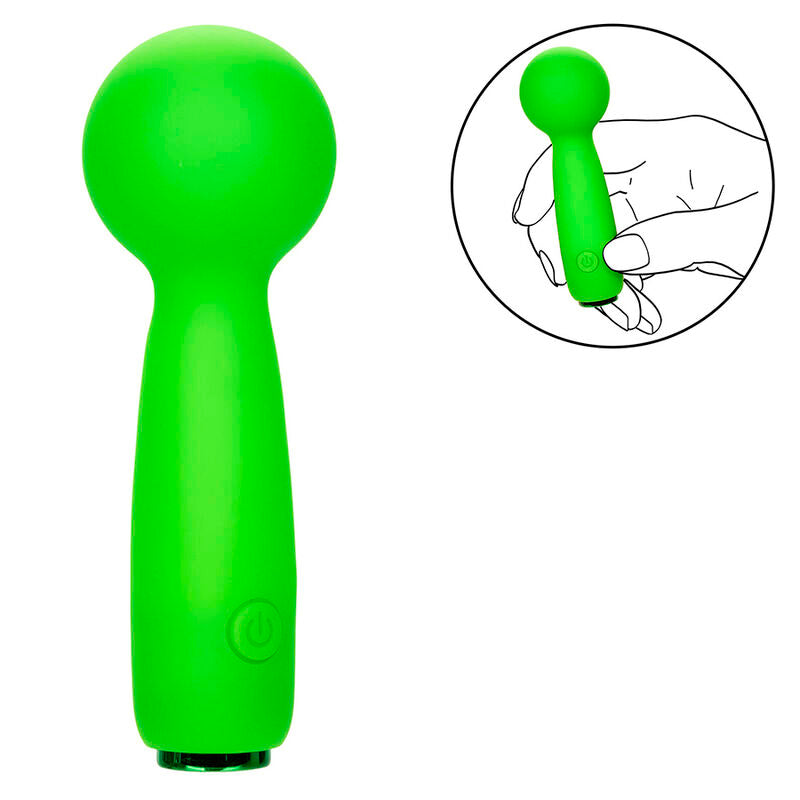 Mini Vibromasseur Neon Vibes The Bubbly Vibe Vert - Calexotics