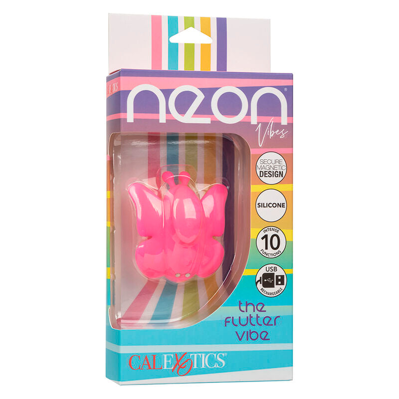 Vibromasseur Culotte Neon Vibes Flutter Vibe Rose - Calexotics
