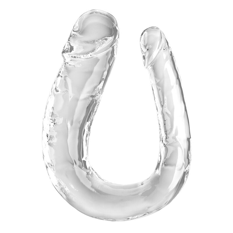 Double Gode King Cock Clear Double Trouble 44cm - King Cock