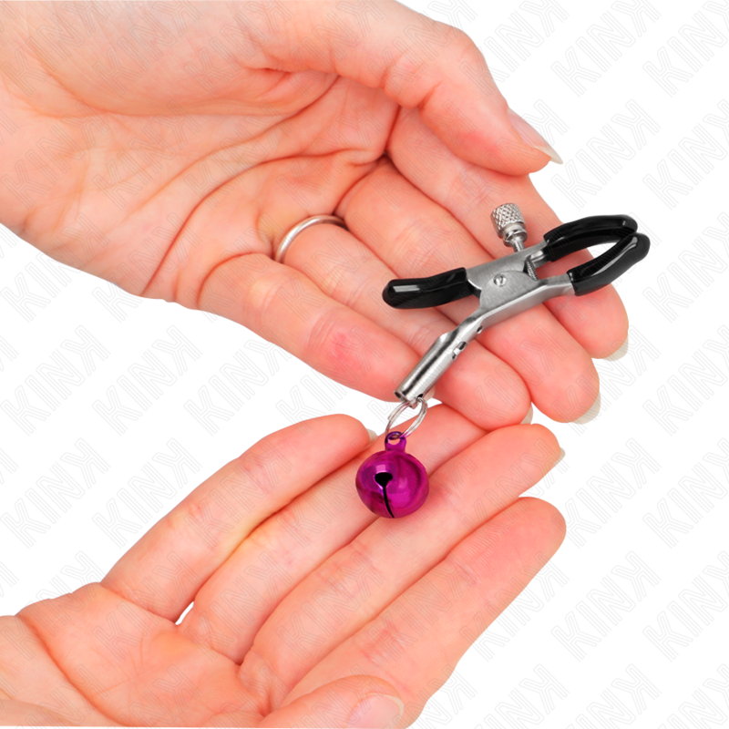 KINK – Pince à Seins réglables avec Cloche Violet