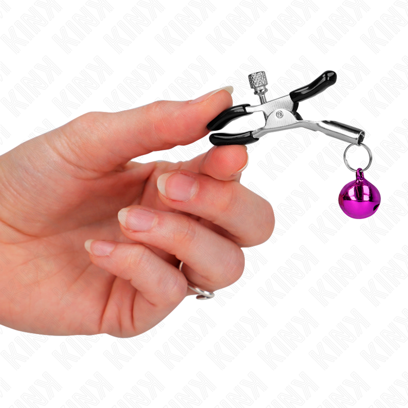 KINK – Pince à Seins réglables avec Cloche Violet