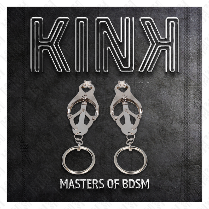 KINK – Pince-tétons à trèfle japonaise avec anneau en argent