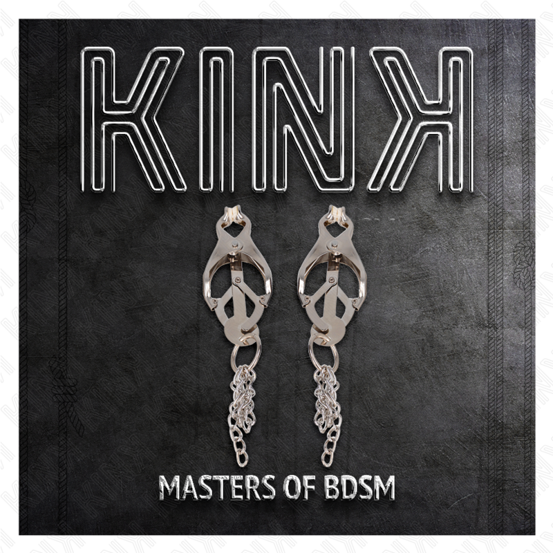 KINK – Pince-tétons à trèfle japonaise avec petites chaînes
