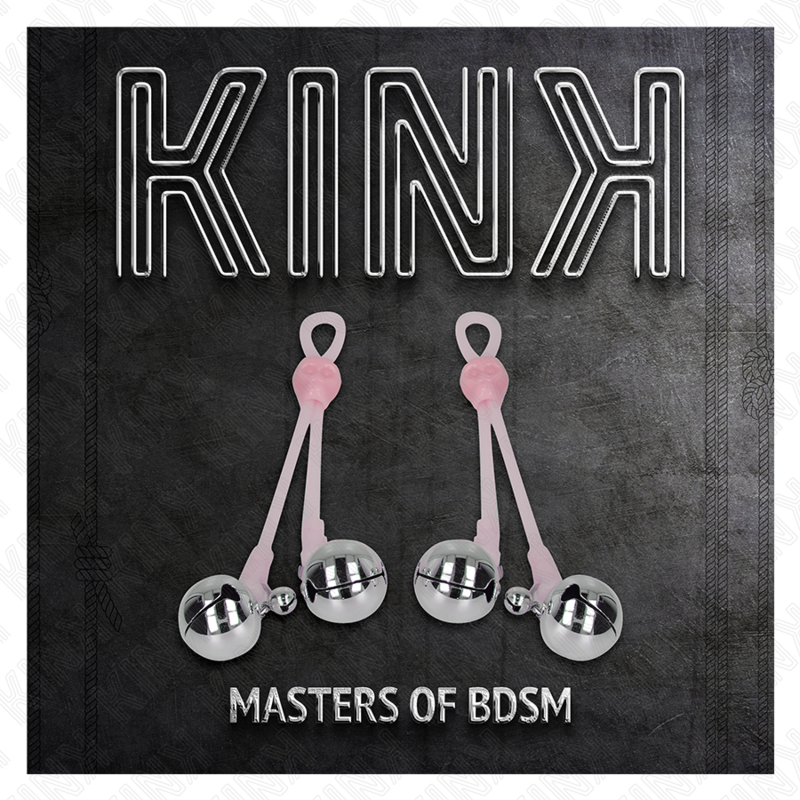 KINK – Pince à tétons avec cloches Rose