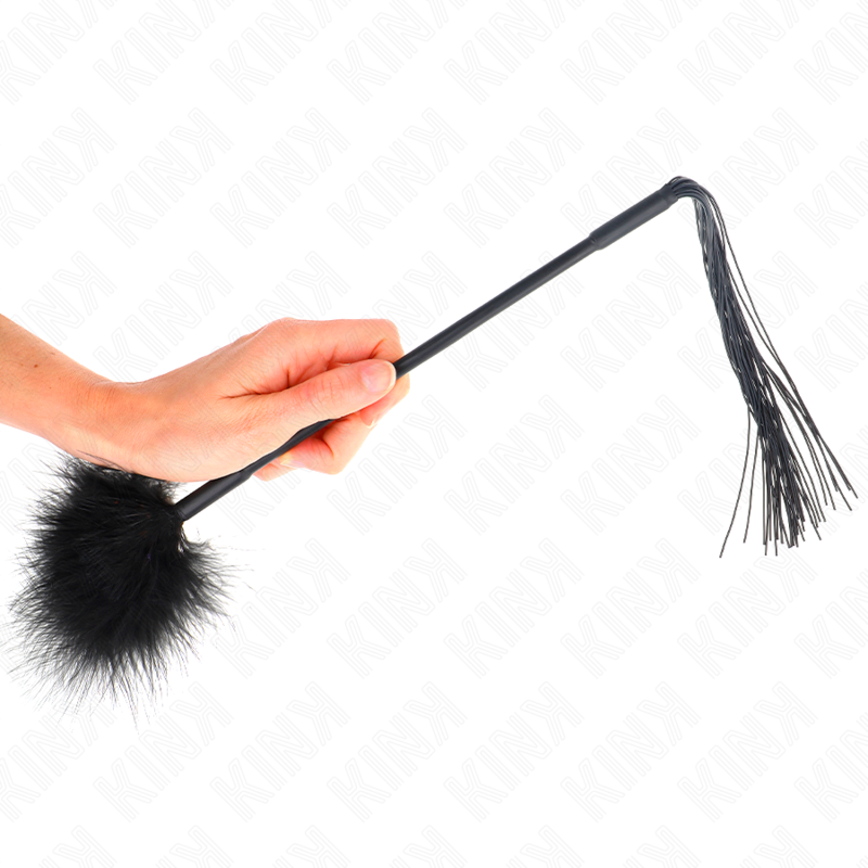 Fouet en silicone avec plumes 47 cm - Kink - KINK IMPACT & TOUCH