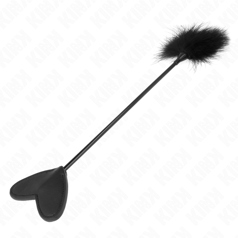 Plumeau Érotique avec Pagaie Coeur 31 cm - KINK - KINK IMPACT & TOUCH