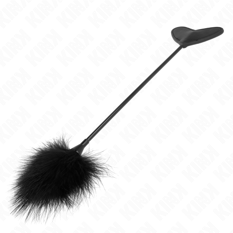 Plumeau Érotique avec Pagaie Coeur 31 cm - KINK - KINK IMPACT & TOUCH
