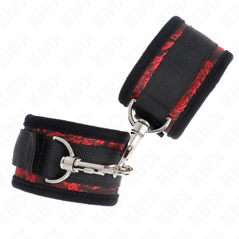 Menottes Poignets Scandal Rouge-Noir - Kink - KINK WRIST RESTRAINT