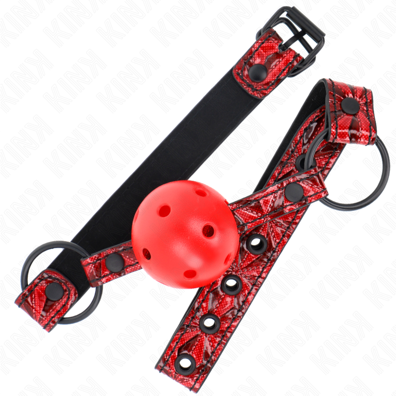 Bâillon Boule Diamant 4,5cm Réglable 42-60cm - KINK