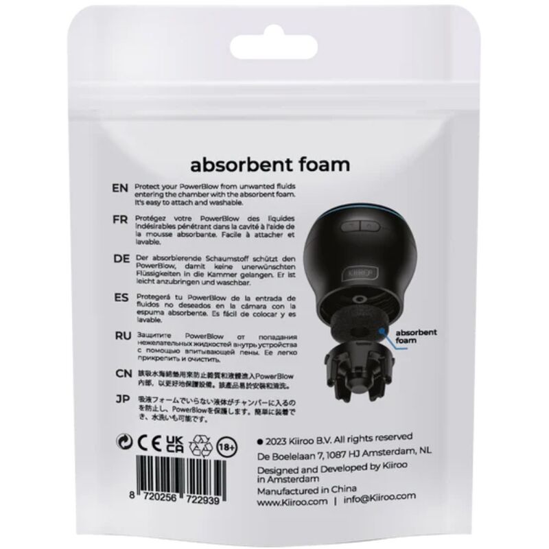 Accessoires Mousses Absorbantes PowerBlow x5 - Kiiroo