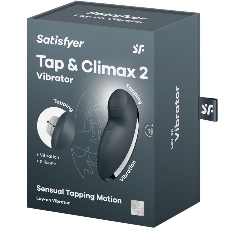 Vibromasseur Clitoridien Tap & Climax 2 Gris - Satisfyer