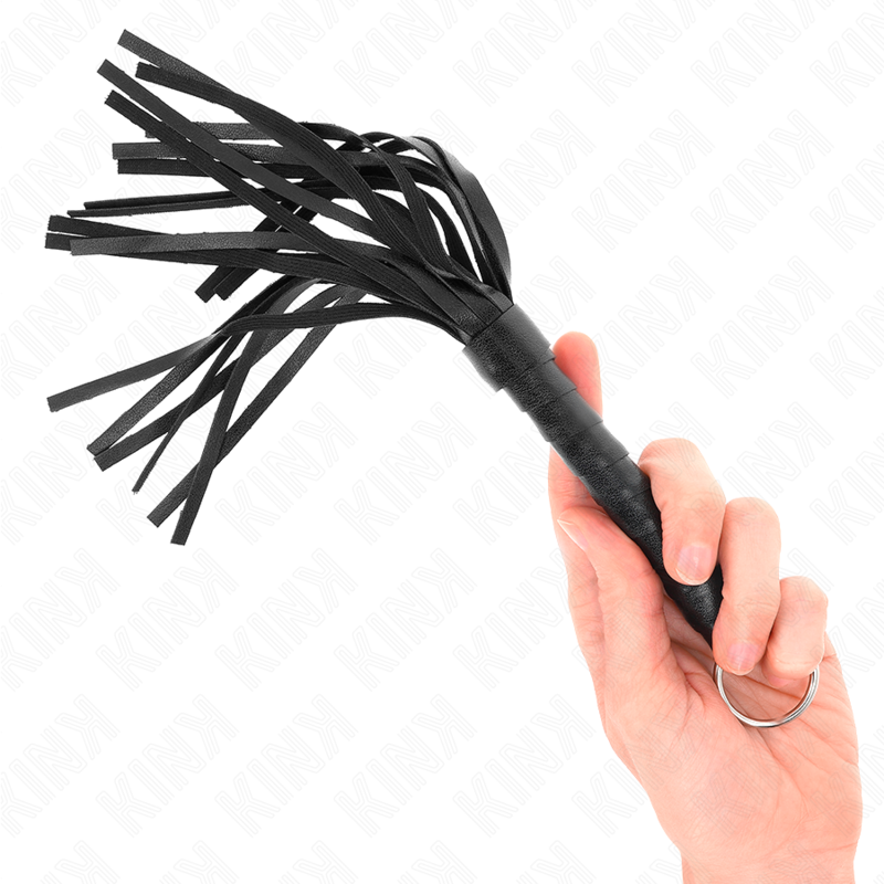 Kink - Mini Fouet BDSM Noir - 28 cm