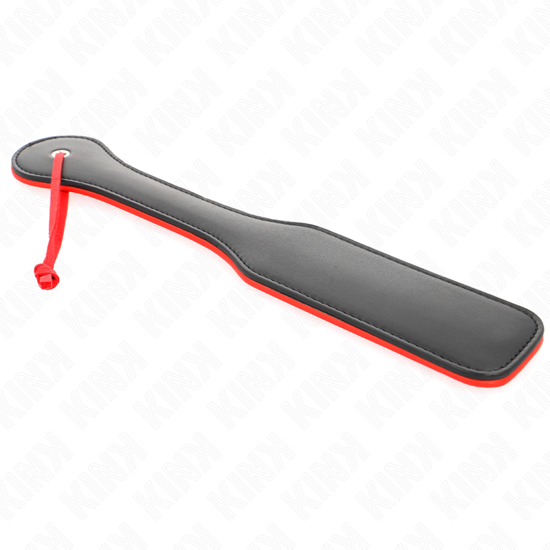 KINK - Tapette BDSM Double Face Rouge et Noir - 32 cm