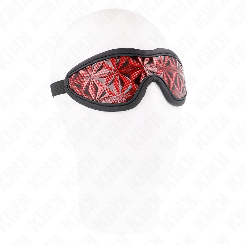Kink - Masque intégral BDSM avec motif diamant - Rouge
