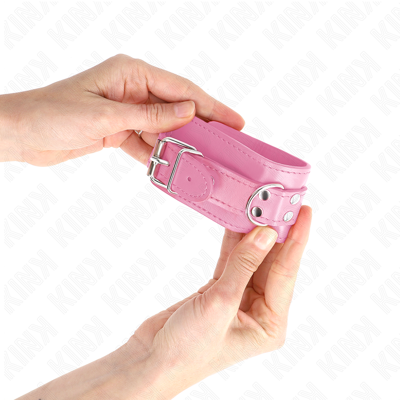 Menotte Poignet KINK Rose Réglable 20-23cm - KINK - KINK WRIST RESTRAINT