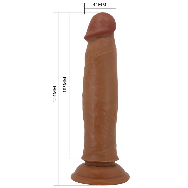 Gode Réaliste Ventouse Keon Marron XL 21cm - Pretty Love