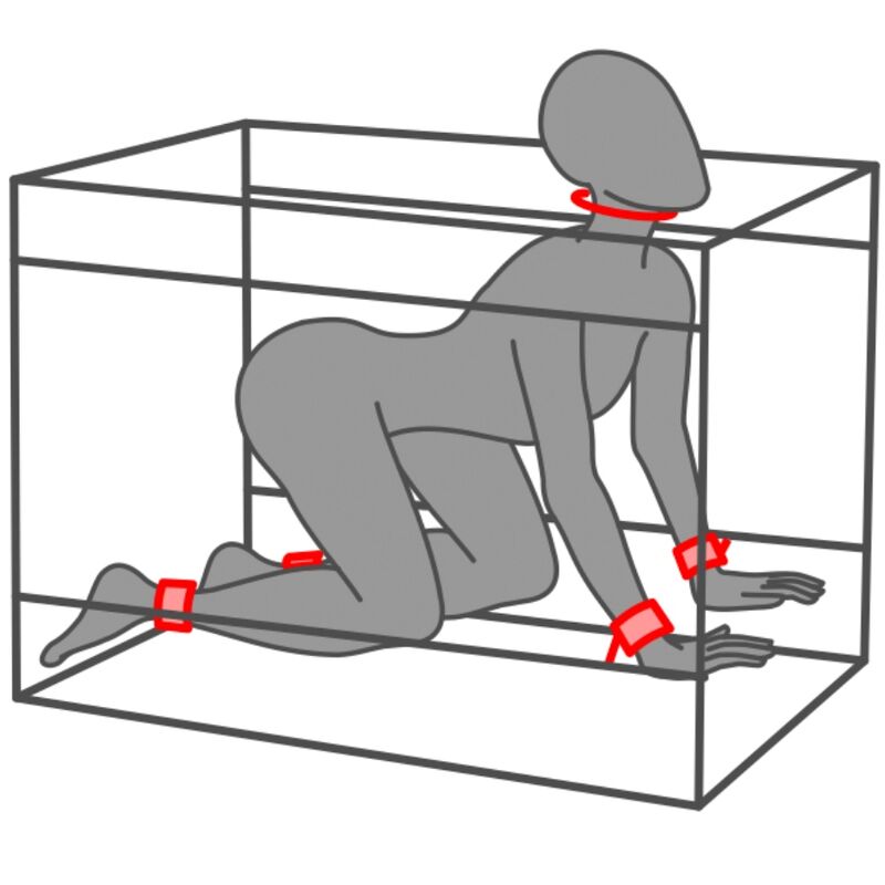 Secret Dome - Cabine BDSM Portable La Niche - Rouge et Noir