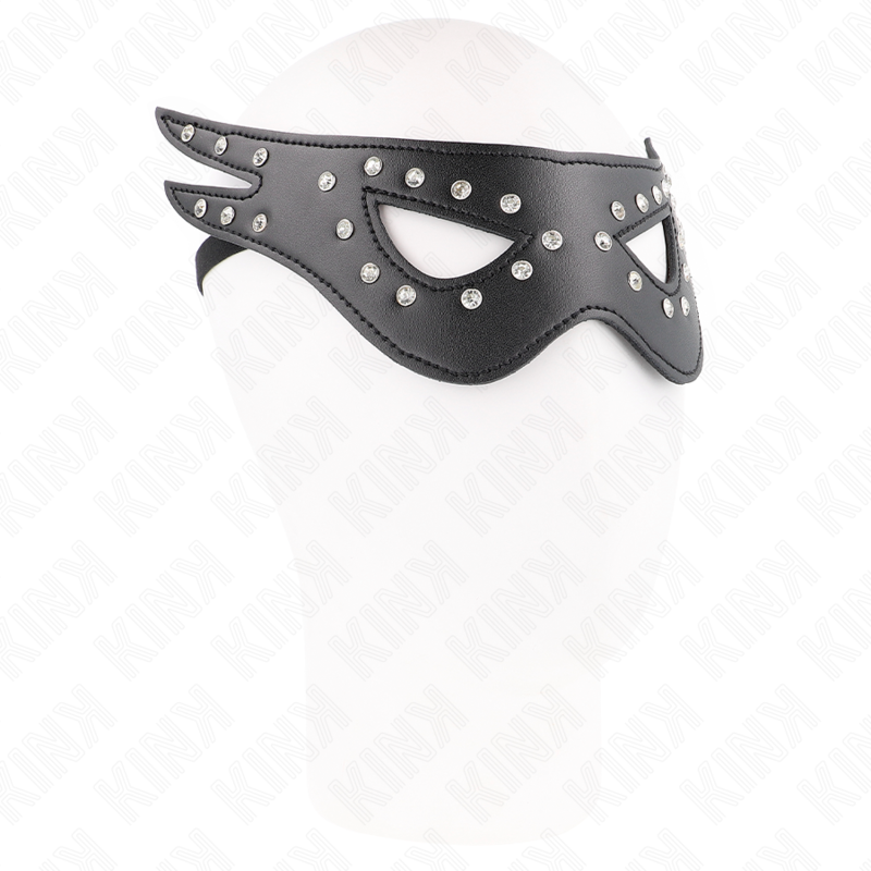 Masque sexy en cuirette modèle 2 27x13 cm - Kink - KINK MASKED ALLURE