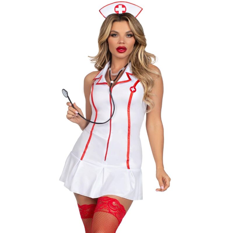 Costume Infirmière Sexy Blanc M/L - Leg Avenue