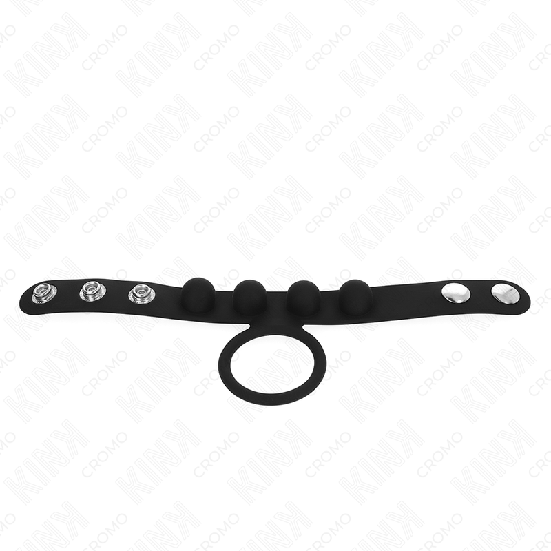 Anneau Pénien Cuir Réglable 3,5cm Fermeture Pression - KINK - KINK RING POWER