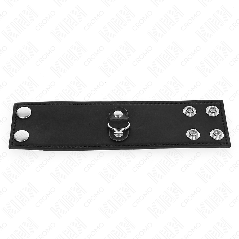 Anneau Pénien Cuir Fermeture Pression 18x5cm - KINK - KINK RING POWER