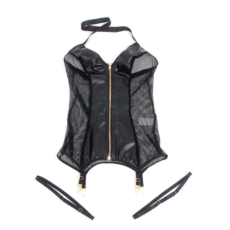 Robe sexy en maille cuir noir L/XL - Subblime - SUBBLIME DRESSES