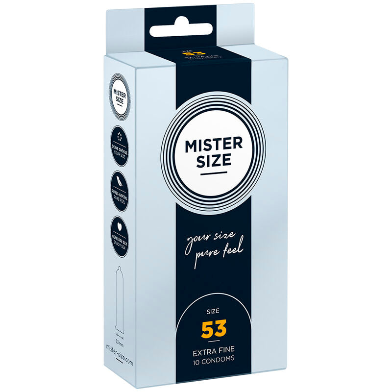 Préservatif taille M 53 mm Mister Size (10 unités) - Mister Size - MISTER SIZE