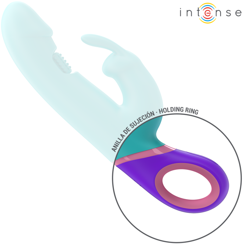 Vibromasseur Rabbit Monica Point G Rotatif Bleu - Intense