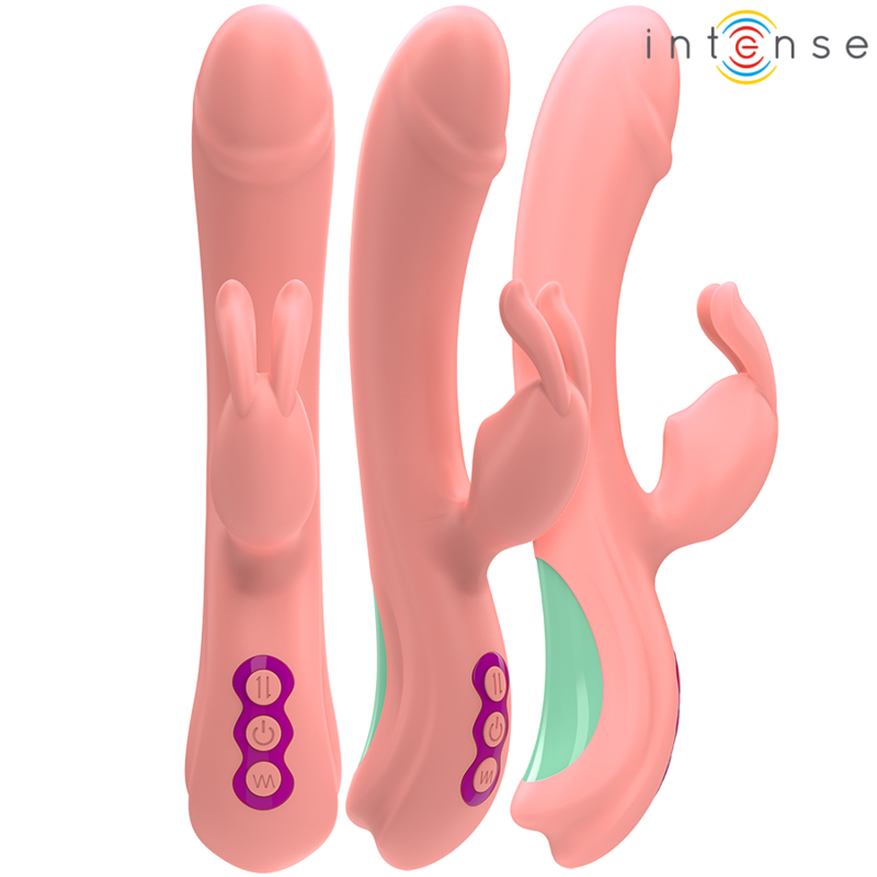 Vibromasseur Rabbit Rachel Oscillant Nude - Intense