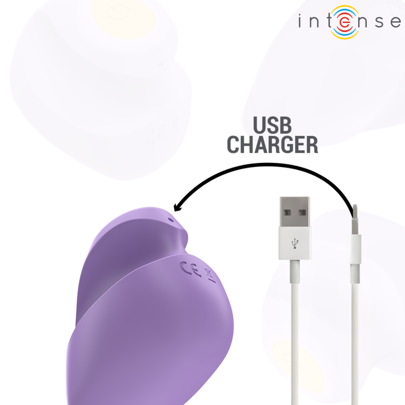 Stimulateur Ursula 10 Vibrations Violet - Intense
