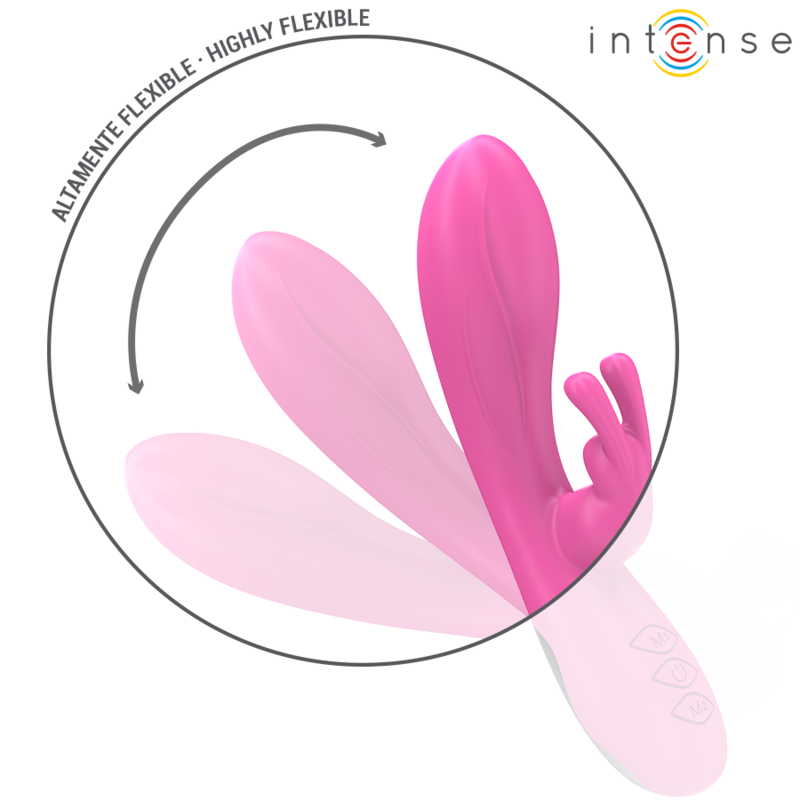 Vibromasseur Rabbit Randall Silicone Rose - Intense