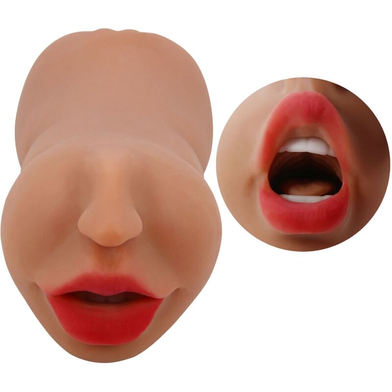 Masturbateur Zoey Double Bouche et Vagin Chair - Crazy Bull