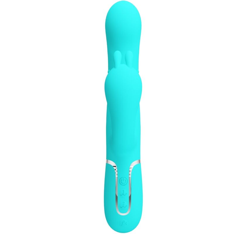 Stimulateur Rabbit Multifonction 4 en 1 Cammy Bleu - Pretty Love