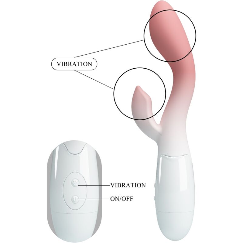 Vibrateur Double Pretty Love Lumineux Rose - Pretty Love