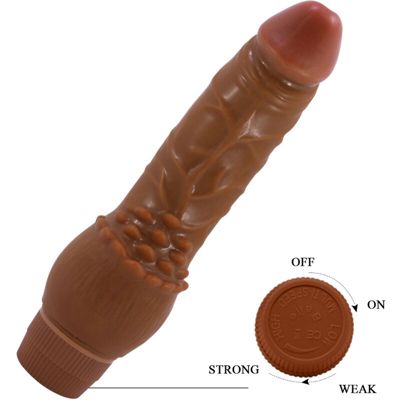 Baile - Vibromasseur Gode Marron - 19,5 cm