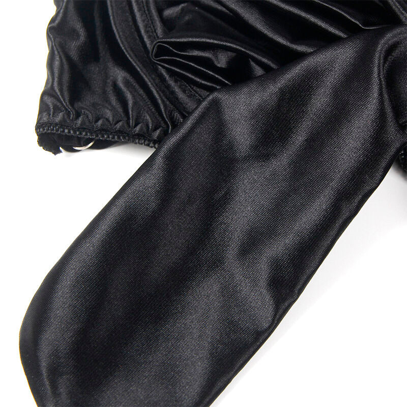 Ensemble lingerie nœud noir bonnets ouverts S/M - Subblime