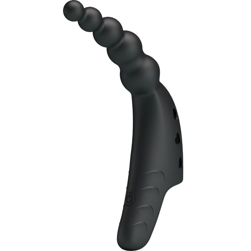 Doigt Vibrant Pretty Love 10 Modes Rechargeable Noir