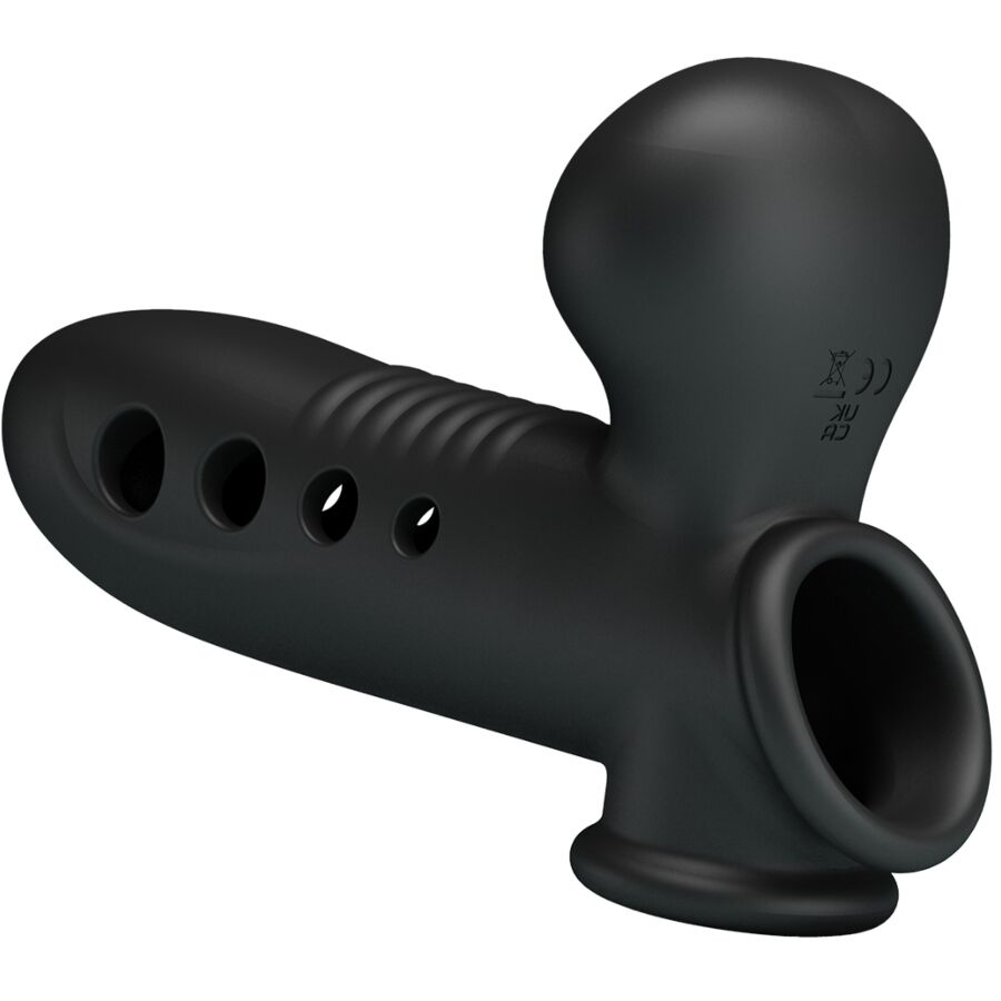 Gaine Pénis Gonflable Pretty Love Anneau Testiculaire Noir