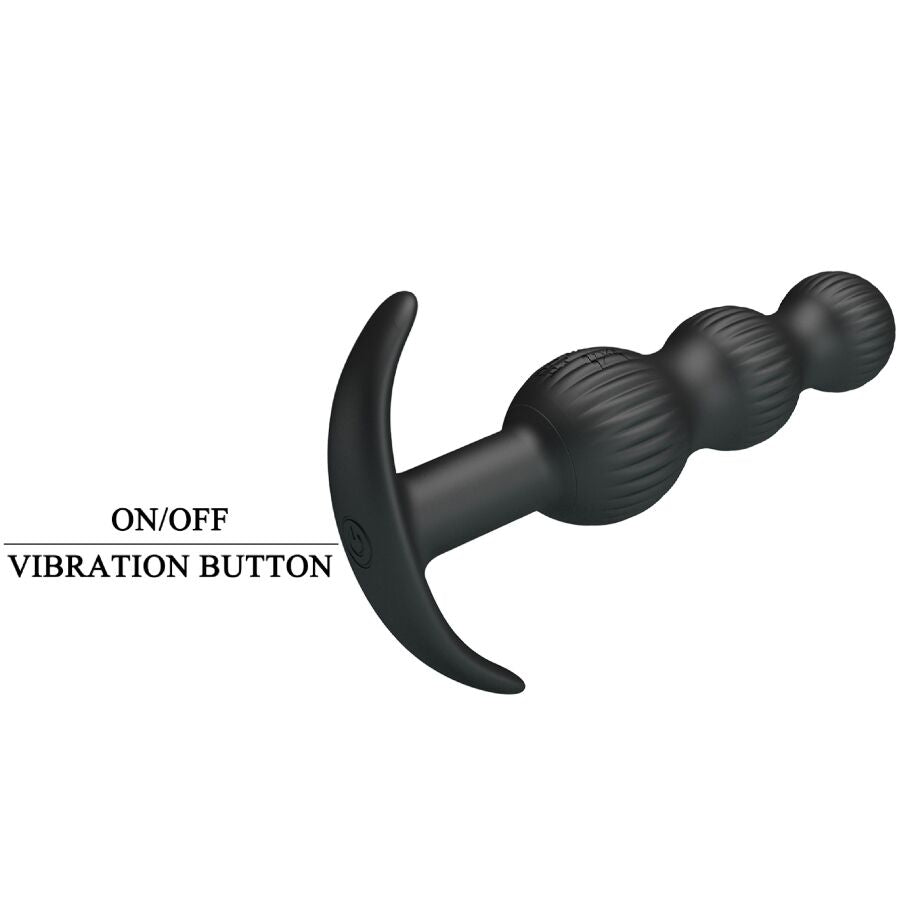 Vibrateur Anal Sidney 10 Vibrations Noir - Pretty Love