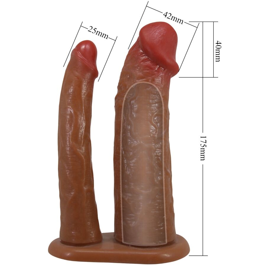 Gode Ceinture Double Pénétration Pretty Love Marron - Pretty Love