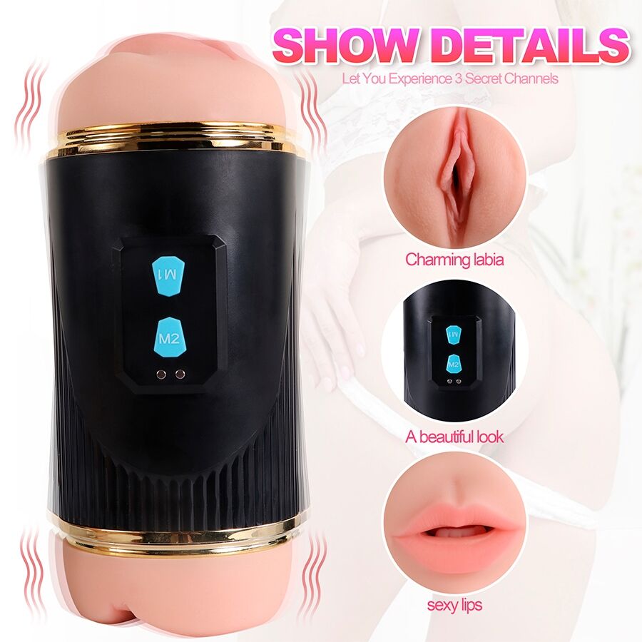 Masturbateur Double Kay Bouche Vagin Vibrant - SHEQU