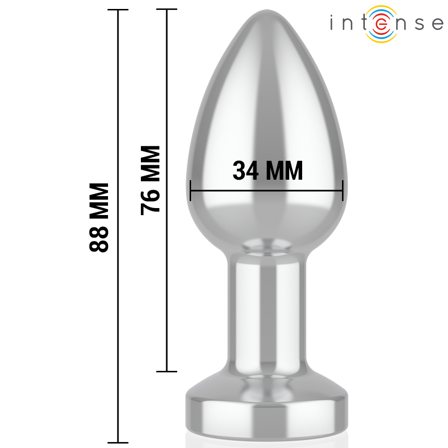 Plug Anal Vibrant Intense 10 Modes Métal Taille M - Intense