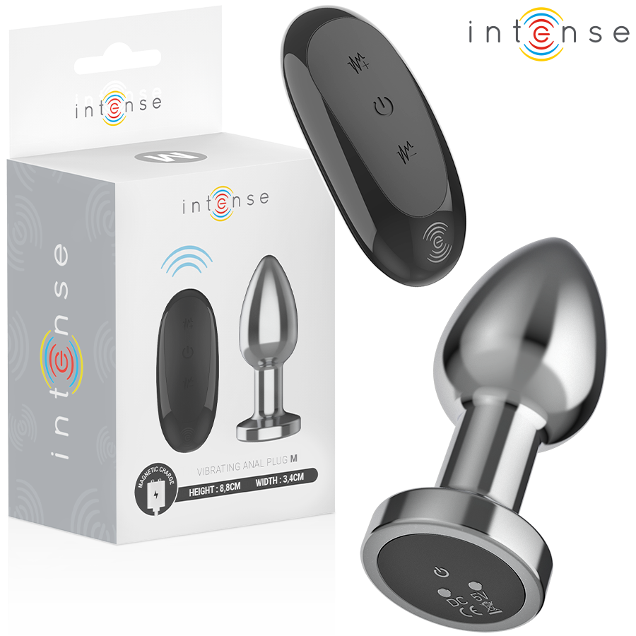 Plug Anal Vibrant Intense 10 Modes Métal Taille M - Intense
