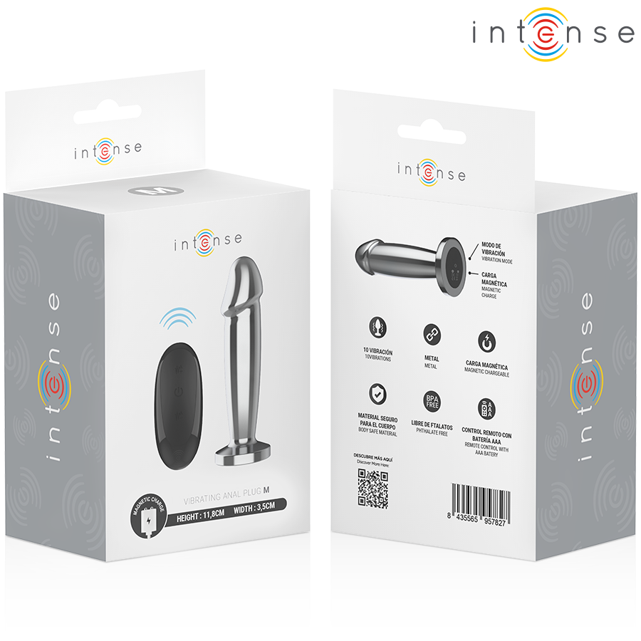 Plug Anal Vibrant Intense Métallique 10 Modes - Taille M
